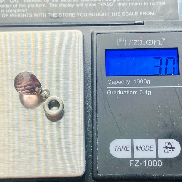 EUC Pandora 791602CPE Sterling Silver Purple Fascinating Beauty Dangle Charm - Picture 9 of 9